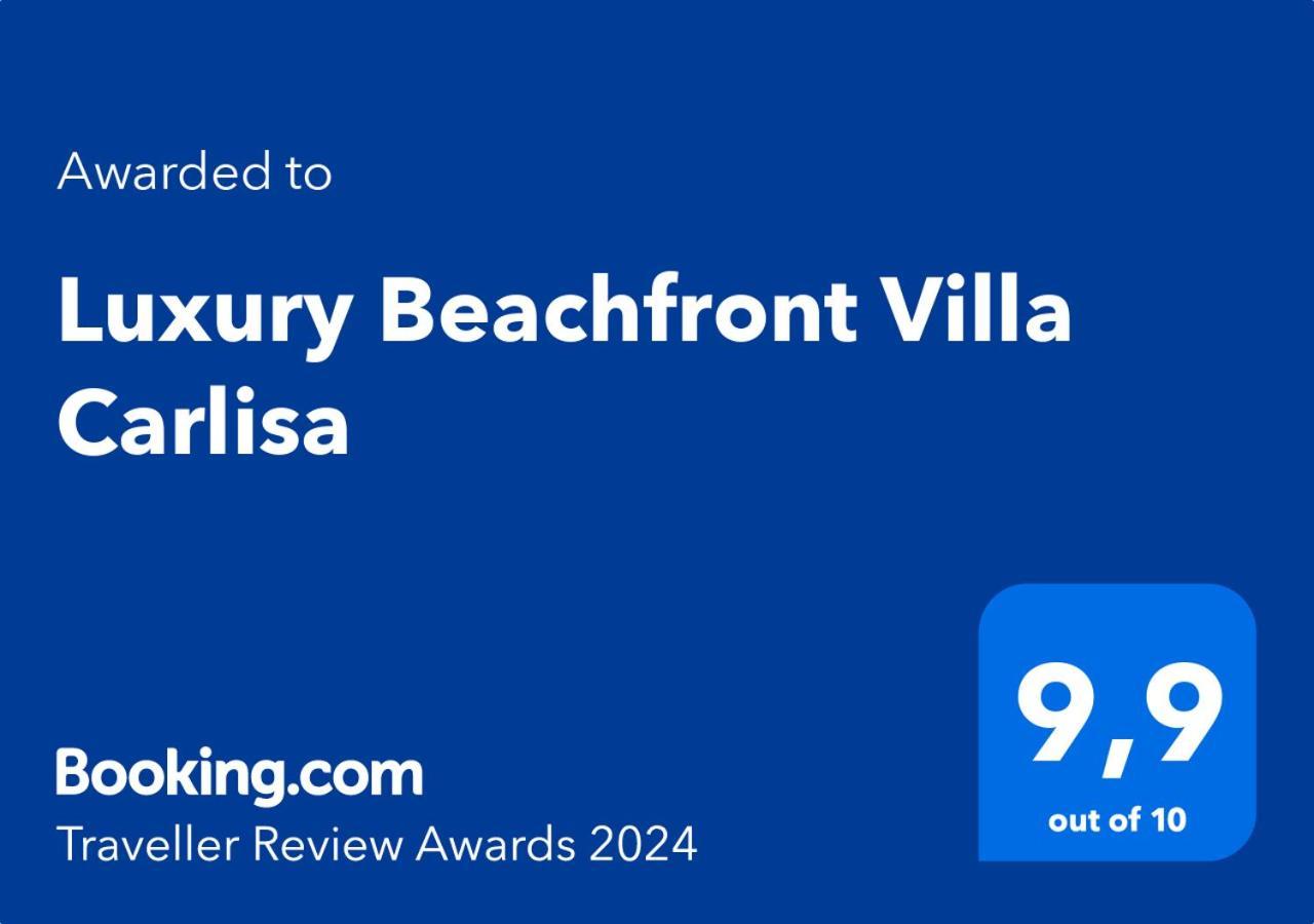 Luxury Beachfront Villa Carlisa Чиово Экстерьер фото