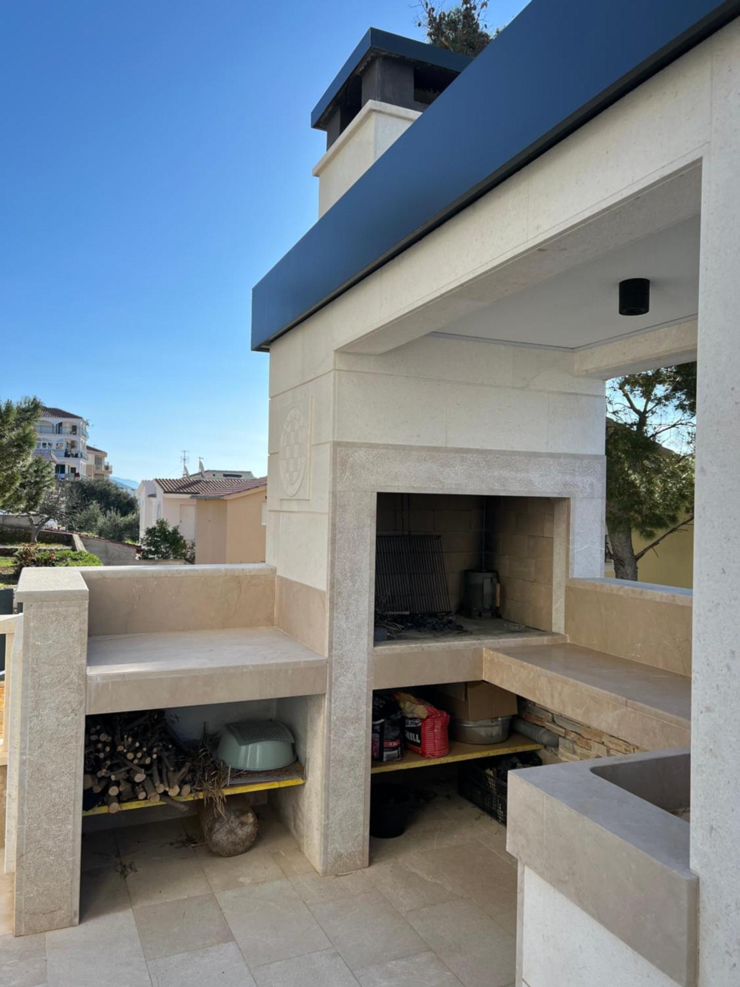 Luxury Beachfront Villa Carlisa Чиово Экстерьер фото